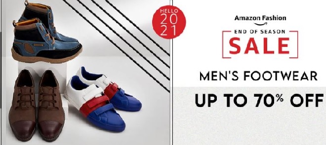 Amazon Footwear Offer Get Upto 80 Off on Mens Footwear Price